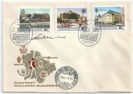 9031 Hungary FDC Architecture Tourism Hotel Map Geography RARE - Hotel- & Gaststättengewerbe