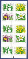 Sweden 2005 MNH Scott #2508e Booklet Pane Of 10 (5.50k) Spring Flowers - Unused Stamps