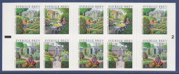 Sweden 2005 MNH Scott #2511e Booklet Of 10 (5.50k) Allotment Gardens - Unused Stamps