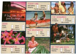 (25) Cook Island - Lazy Letter Postcard - Isole Cook