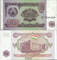 Tajikistan Pick-number: 4a Uncirculated 1994 20 Rubles - Tadjikistan