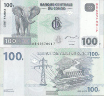 Kongo (Kinshasa) Pick-number: 98a Uncirculated 2007 100 Francs - Unclassified