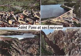 CPA - CPSM - 34 - SAINT PONS DE THOMIERES - Multi Vues - GF.125 - Saint-Pons-de-Thomières