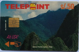 Peru S/50 Machu Picchu Puzzle, Reverse Telecable 1/4 - Perù