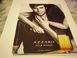 PUBLICITE ENRIQUE IGLESIAS ET PARFUM AZZARO  2011 - Unclassified