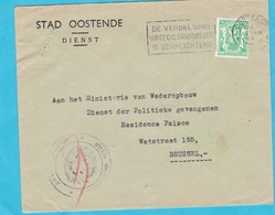 N° 718 / Enveloppe Cob +15.00 - 1935-1949 Kleines Staatssiegel