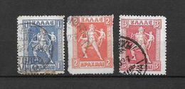 LOTE 1605  ///  GRECIA    YVERT Nº:  189/191    ¡¡¡¡ LIQUIDATION !!!! - Used Stamps