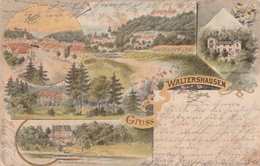 Gruss Aus Waltershausen -Litho 1899 - Waltershausen