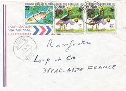 Congo 1979 Mbomo Crowned Stork Freshwater Fish Gnathoremus Lambouri Cover - Picotenazas & Aves Zancudas