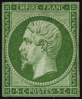 ** N°12 5c Vert, Petites Marges - B - 1853-1860 Napoleon III