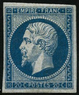 ** N°14A 20c Bleu, Type I - TB - 1853-1860 Napoleone III