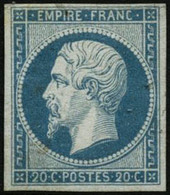 ** N°14Af 20c Bleu Laiteux - TB - 1853-1860 Napoleon III