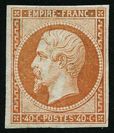 ** N°16 40c Orange, Signé Brun - TB - 1853-1860 Napoleone III