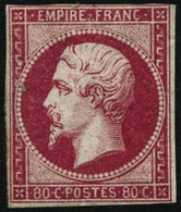 ** N°17B 80c Rose, Petites Marges - B - 1853-1860 Napoleon III