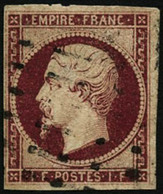 Oblit. N°18a 1F Carmin Foncé - TB - 1853-1860 Napoleone III