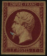 ** N°18d 1F Carmin, Réimp - TB - 1853-1860 Napoleone III