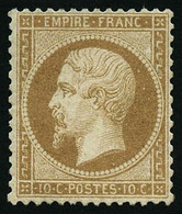 ** N°21 10c Bistre, Pièce De Luxe - TB - 1862 Napoleone III