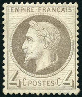 * N°27B 4c Gris, Type II - TB - 1863-1870 Napoleone III Con Gli Allori