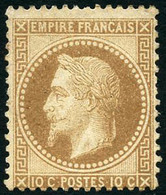* N°28A 10c Bistre, Type I - TB - 1863-1870 Napoléon III Lauré