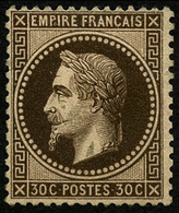 * N°30b 30c Brun Noir - TB - 1863-1870 Napoleon III With Laurels