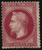 ** N°32 80c Rose, Signé Brun - TB - 1863-1870 Napoleon III With Laurels