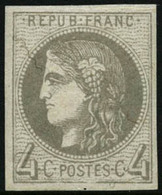 ** N°41B 4c Gris R2 - TB - 1870 Emissione Di Bordeaux