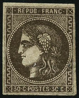 ** N°47 30c Brun - B - 1870 Ausgabe Bordeaux