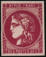 ** N°49 80c Rose - TB - 1870 Ausgabe Bordeaux