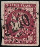 ** N°49 80c Rose, Grandes Marges, Signé Calves  - TB - 1870 Emissione Di Bordeaux