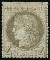 ** N°52 4c Gris - TB - 1871-1875 Cérès