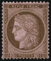 ** N°54 10c Brun S/rose - TB - 1871-1875 Ceres