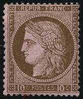 ** N°54 10c Brun S/rose, Signé Calves Et Brun - TB - 1871-1875 Ceres