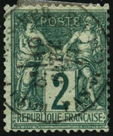 Oblit. N°62 2c Vert - TB - 1876-1878 Sage (Type I)