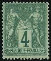 ** N°63 4c Vert, Signé Calves - TB - 1876-1878 Sage (Type I)