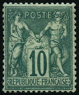 ** N°65 10c Vert, Luxe - TB - 1876-1878 Sage (Tipo I)