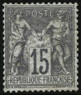 ** N°66 15c Gris, Pièce De Luxe - TB - 1876-1878 Sage (Type I)