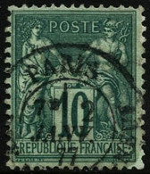 Oblit. N°76 10c Vert - TB - 1876-1878 Sage (Type I)