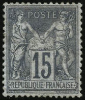 ** N°77 15c Gris, Pièce De Luxe - TB - 1876-1878 Sage (Tipo I)