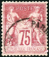 Oblit. N°81 75c Rose, Luxe - TB - 1876-1878 Sage (Type I)