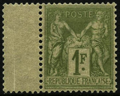** N°82 1F Olive, Pièce De Luxe - TB - 1876-1878 Sage (Type I)