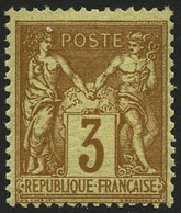 ** N°86 3c Bistre-jaune - TB - 1876-1878 Sage (Type I)