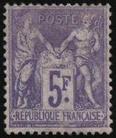 ** N°95 5F Violet S/lilas - TB - 1876-1878 Sage (Type I)