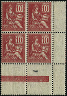 ** N°112 10c Rose, Bloc De 4 - TB - Other & Unclassified