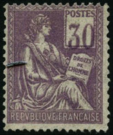 ** N°115a 30c Violet, Chiffres Déplacés - TB - Altri & Non Classificati