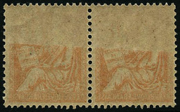 ** N°117b 15c Orange, Paire Rect-verso Partiel - TB - Other & Unclassified