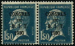 ** N°265a 1F50 Bleu, Paire Dont 1 Ex Sans Accent Sur Le E De Congrès - TB - Other & Unclassified