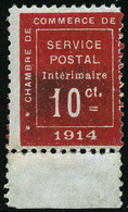 ** N°1 10c Vermillon - TB - War Stamps