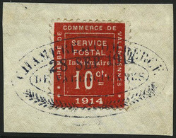 Oblit./fragment N°1 10c Vermillon - TB - War Stamps