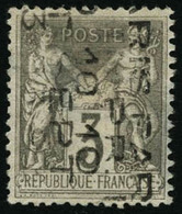 Oblit. N°13 3c Gris, Petit Pelurages Habituels, Signé Calves - B - Other & Unclassified