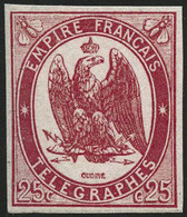 ** N°1 25c Rouge-carmin, Signé Brun - TB - Telegraph And Telephone